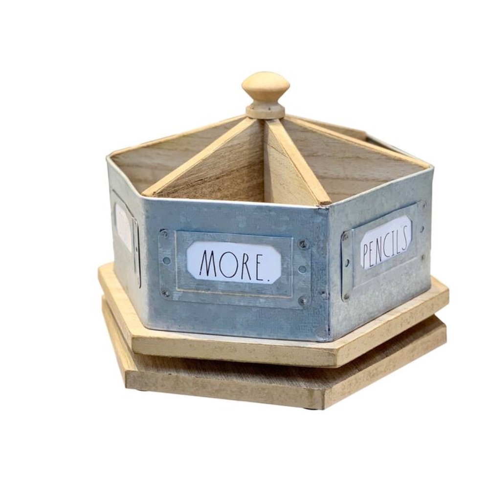 Rae Dunn Rotating Desk Organizer